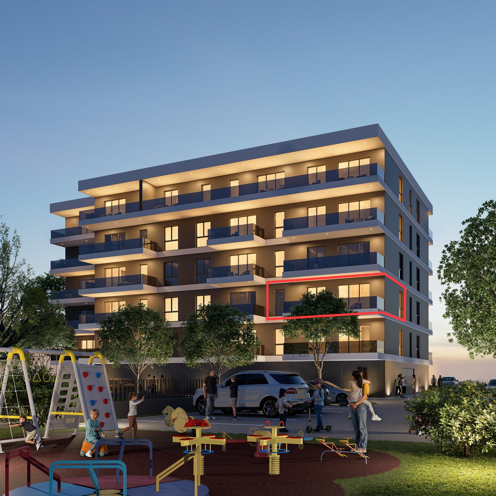 Position on building